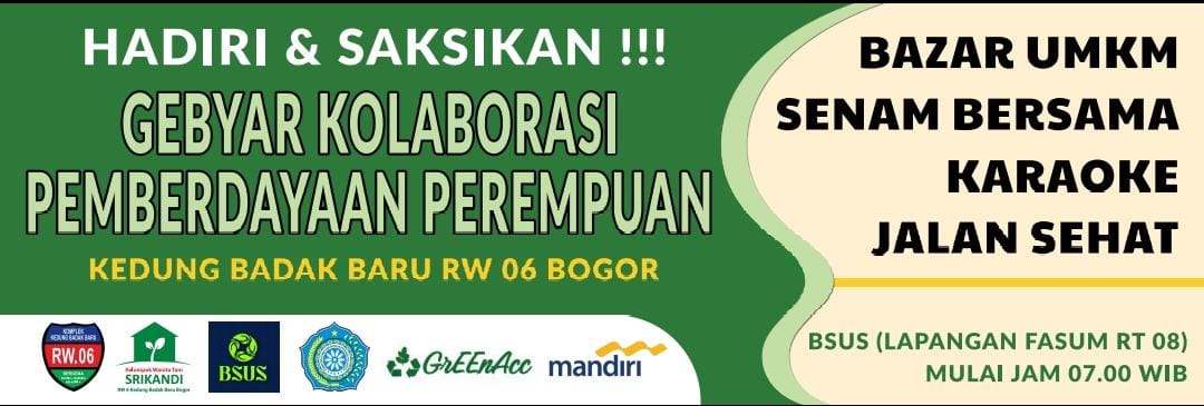 Dokumentasi Kegiatan Kolaborasi Pemberdayaan Perempuan RW 06