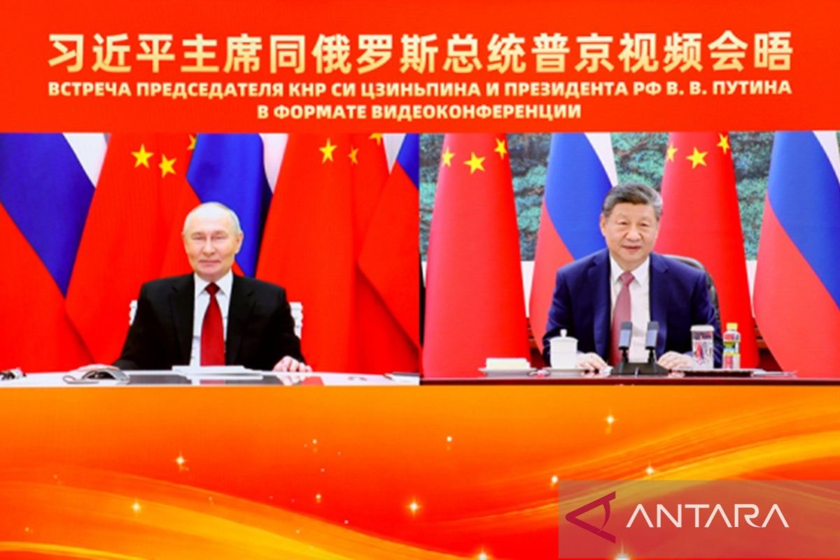 Xi, Putin tegaskan komitmen jaga hubungan bilateral China-Rusia