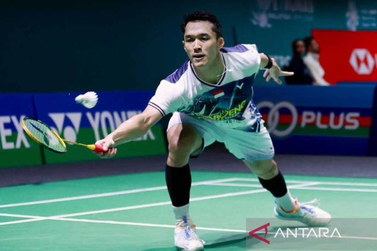 Jonatan Christie tembus semifinal India Open lewat laga penuh tekanan
