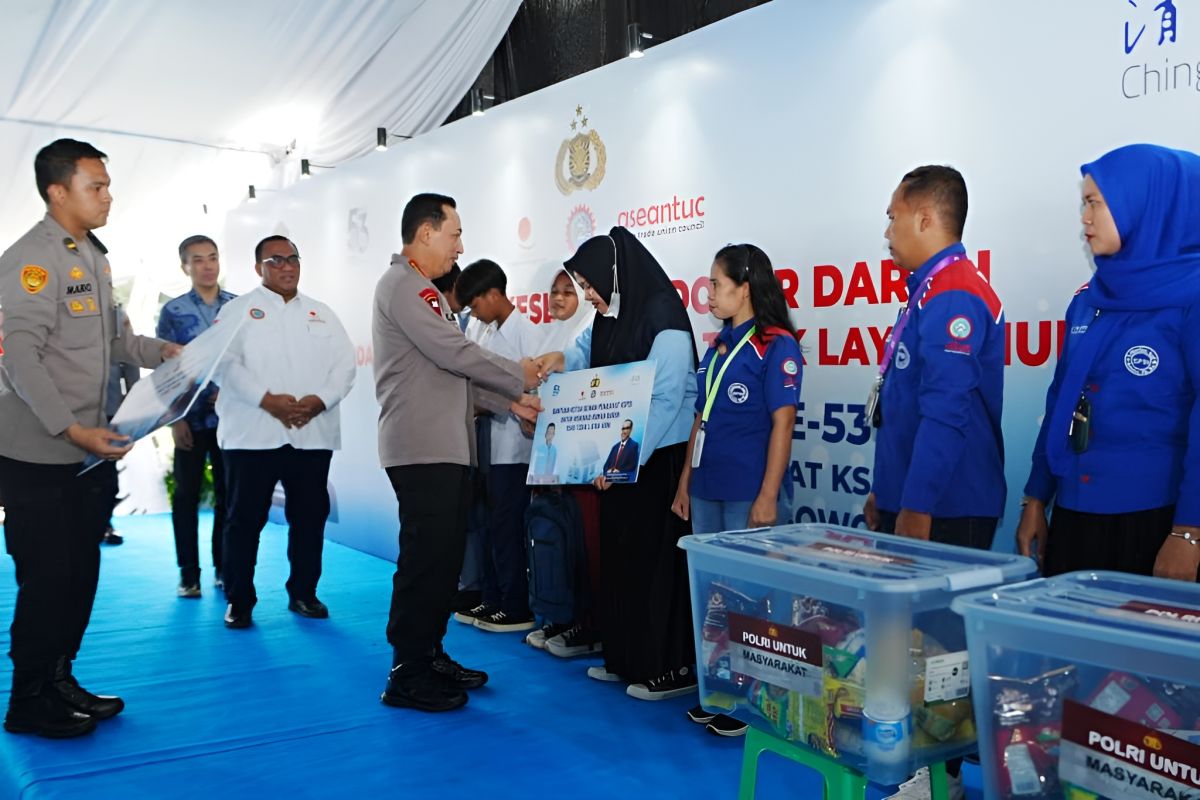 Hadiri HUT KSPSI, Kapolri tegaskan dukung perjuangan buruh