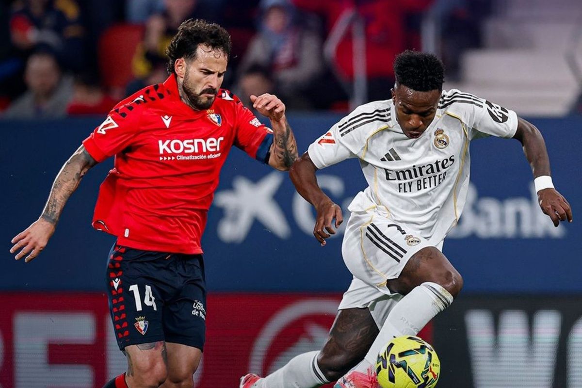 Real Madrid terpeleset di kandang Osasuna, kalah 1-2