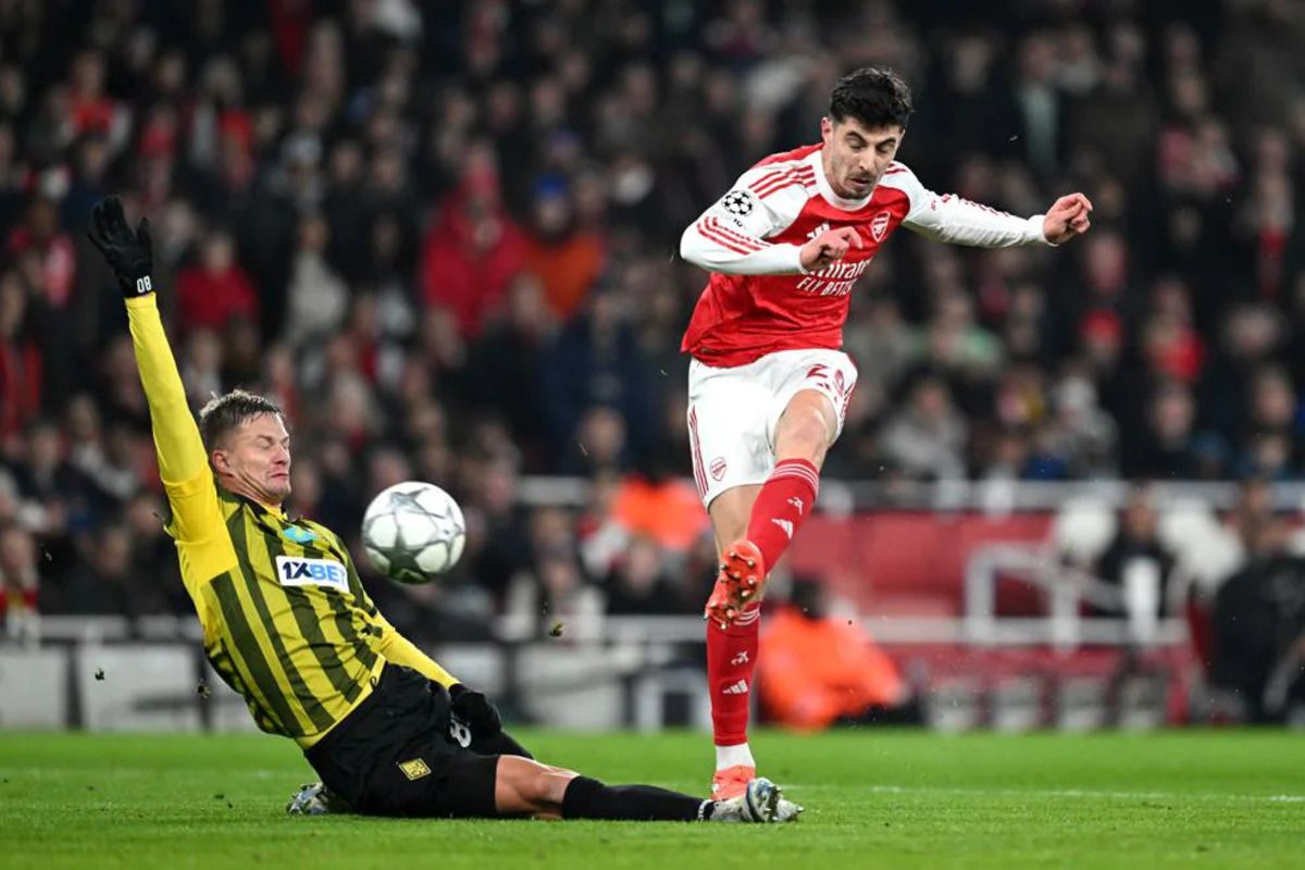 Arsenal sempurna di fase liga usai taklukkan Kairat Almaty 3-2