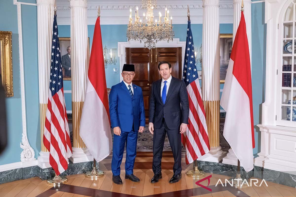 Menlu RI-AS tegaskan kemitraan strategis, dukungan bagi Palestina