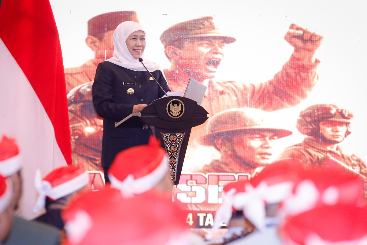 Khofifah tekankan integrasi TNI dan Polri jaga stabilitas nasional