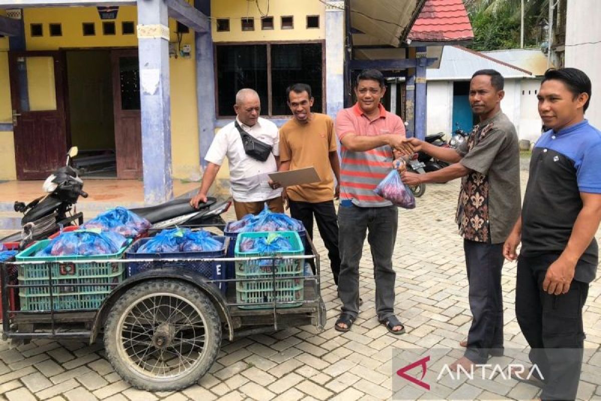 6.000 KK terdampak banjir Aceh Barat terima daging bantuan Presiden