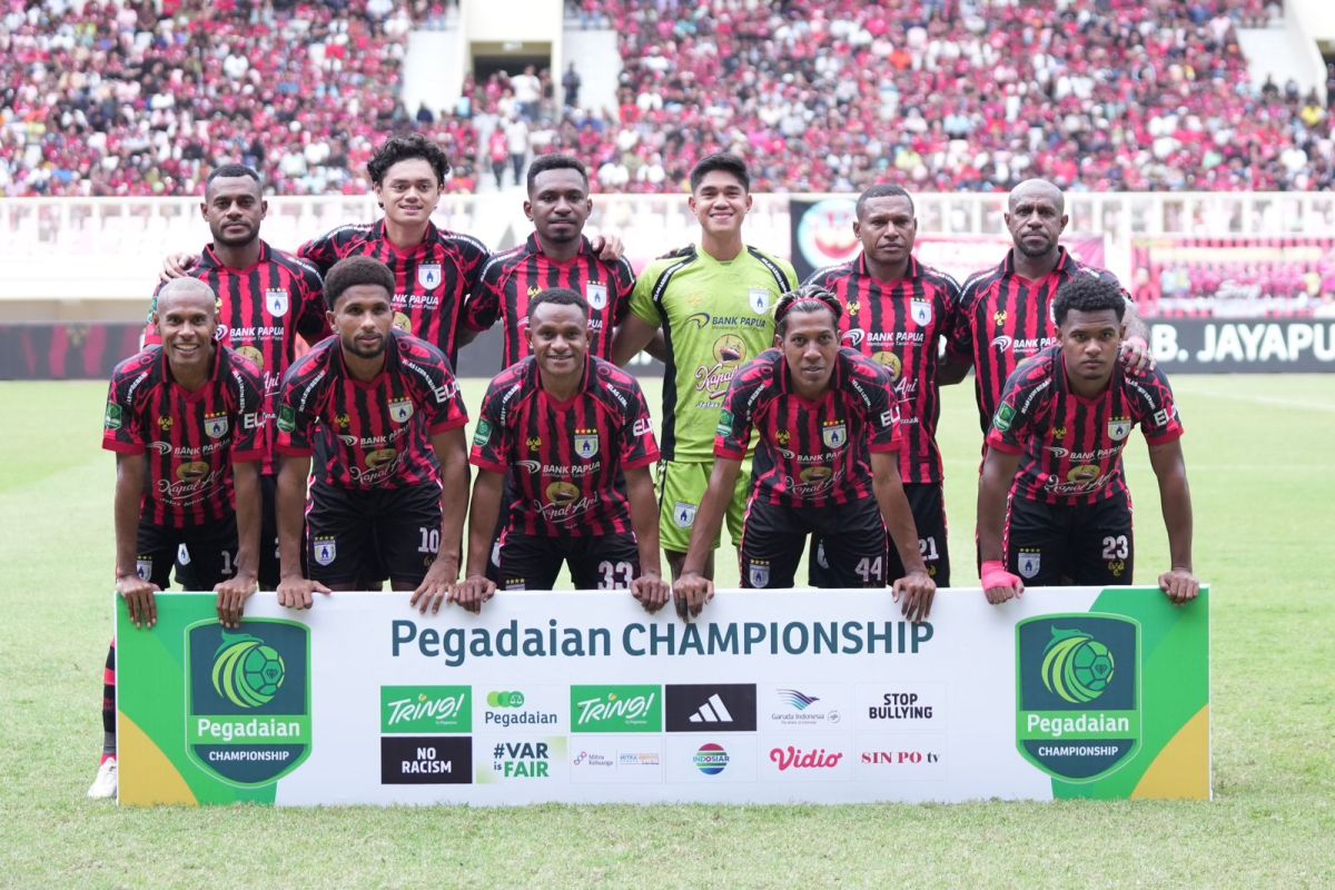 Persipura Jayapura rebut puncak klasemen usai menang 4-1 atas Barito