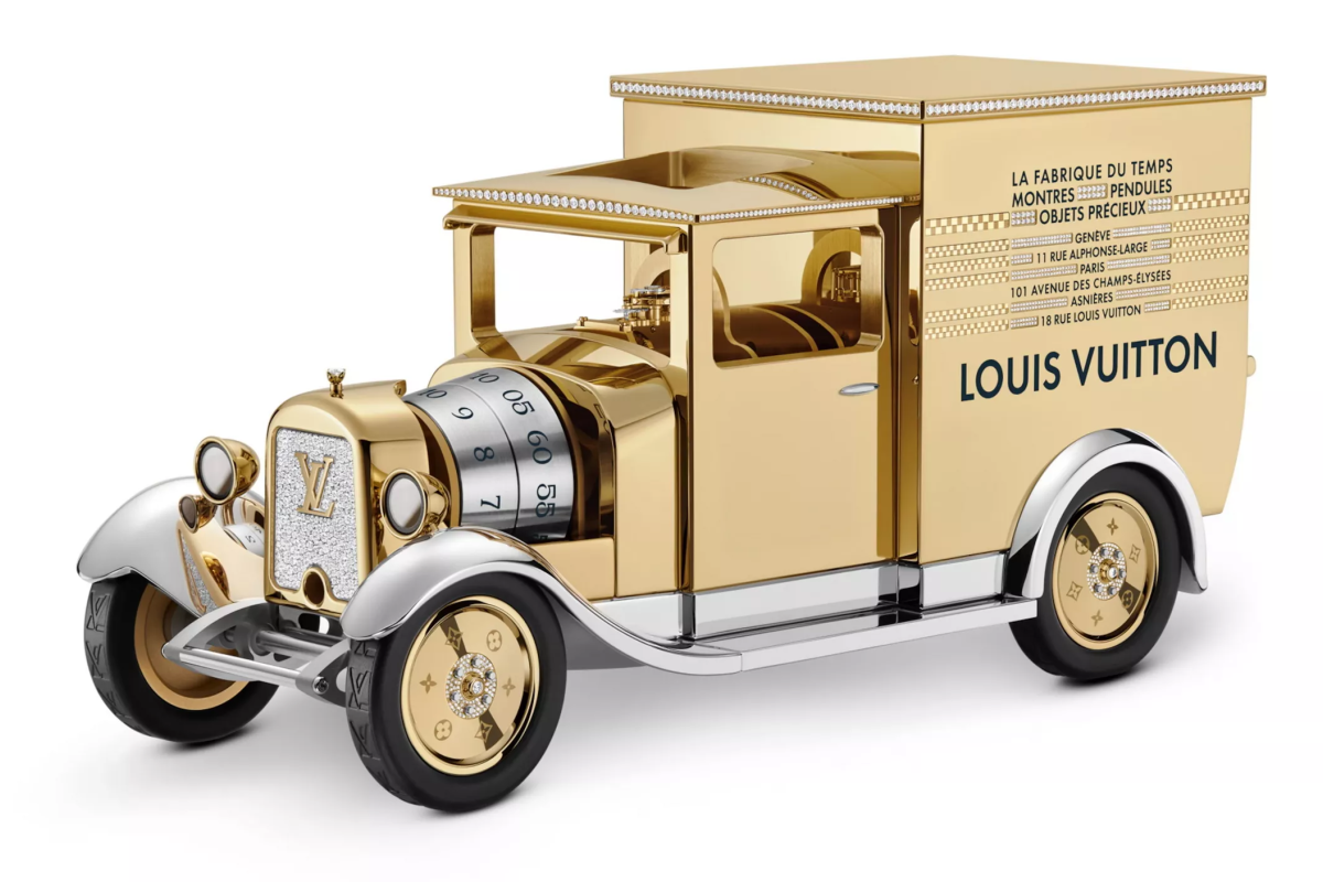 LV buat pajangan jam truk mini, harganya lebih mahal dari rumah Anda