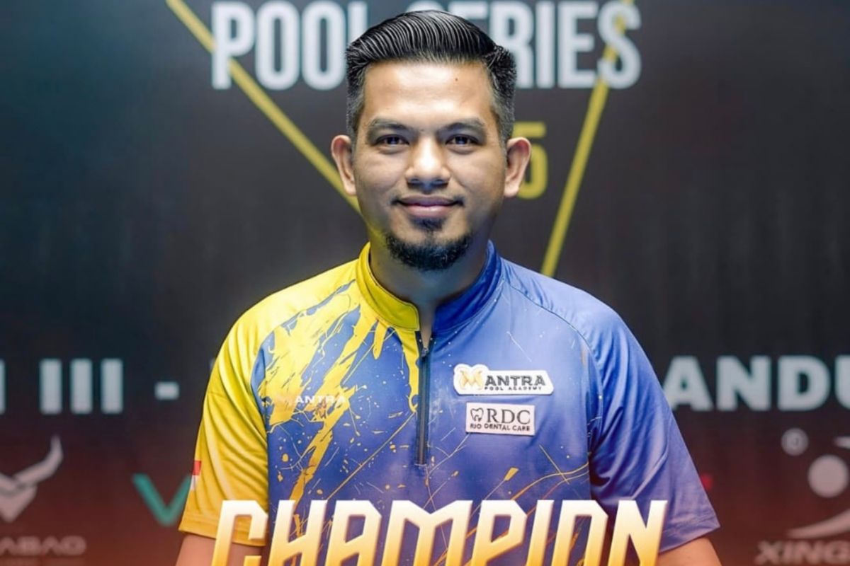 Pebiliar Jefry Zen peringkat satu Ranking Nasional Pool Putra 2025