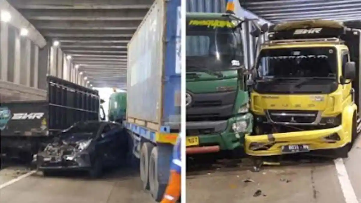 Detik-detik Kecelakaan Beruntun di Underpass Tol Jagorawi, Berawal dari Adanya Proyek di Bahu Jalan