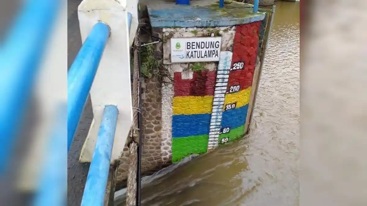 Tinggi Air Ciliwung di Bendung Katulampa Usai Bogor Diguyur Hujan, Debit 11.883 Liter per Detik