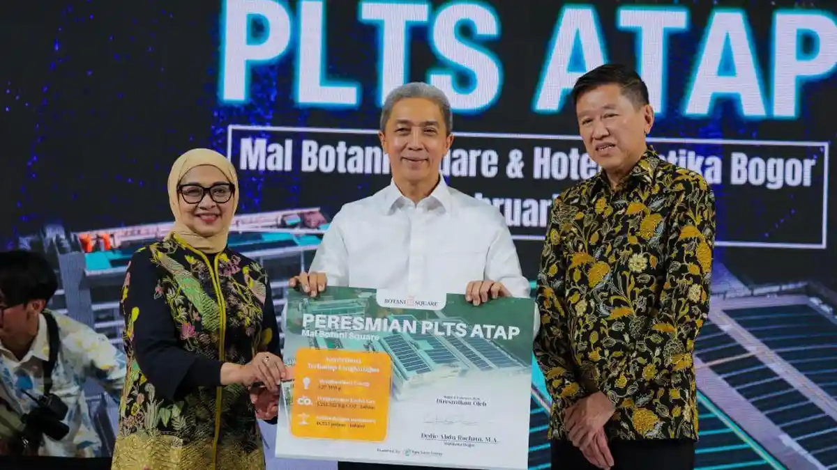 Pertama di Bogor Raya, PLTS Atap Botani Square Bogor Resmi Beroperasi, Tekan Emisi Karbon Tinggi