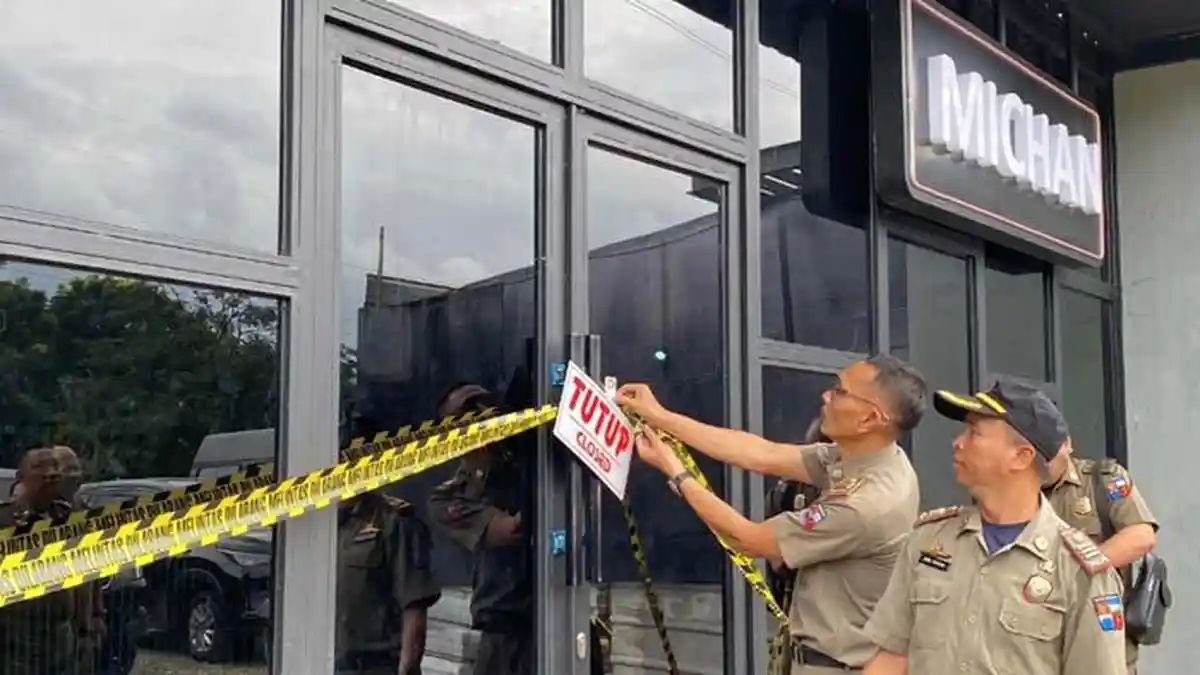 Satpol PP Kota Bogor Cabut Segel Cafe Michan Katulampa, Manajemen Dilarang Jual Miras Golongan C