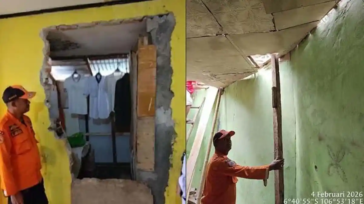 Kronologi 4 Rumah Warga di Megamendung Bogor Rusak, Ada Pergerakan Tanah dan Angin Kencang